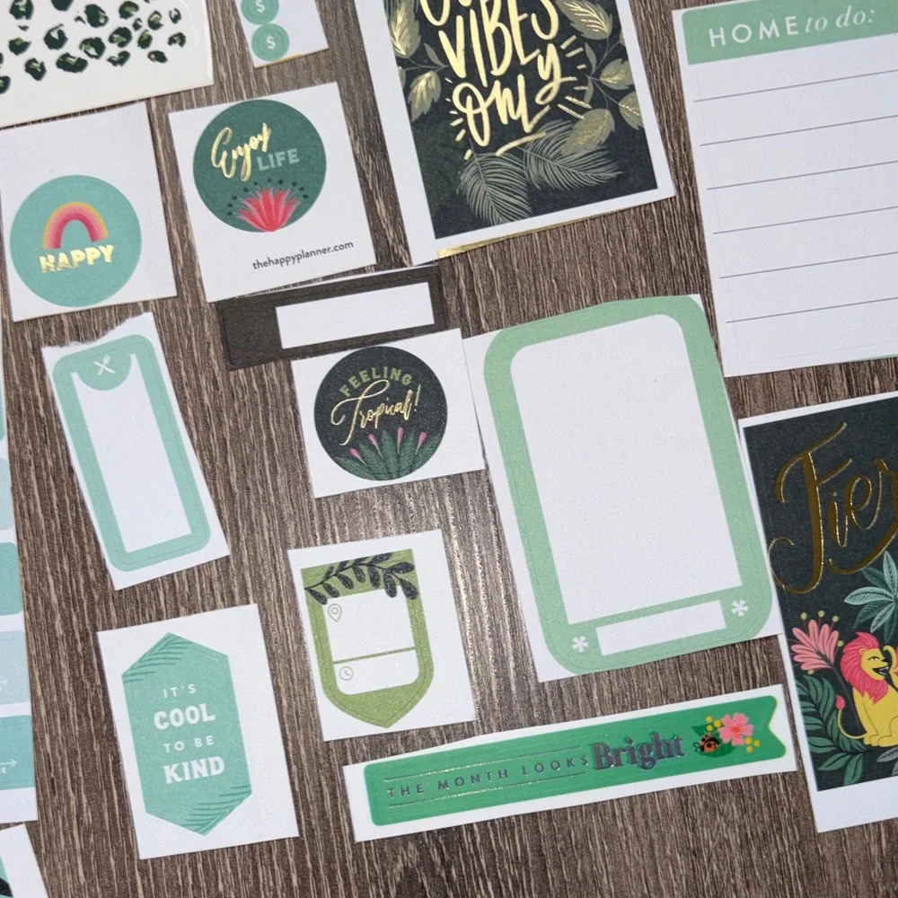 ❤️$2 Wild Blue - Green Hue Happy Planner Not So Mystery Set